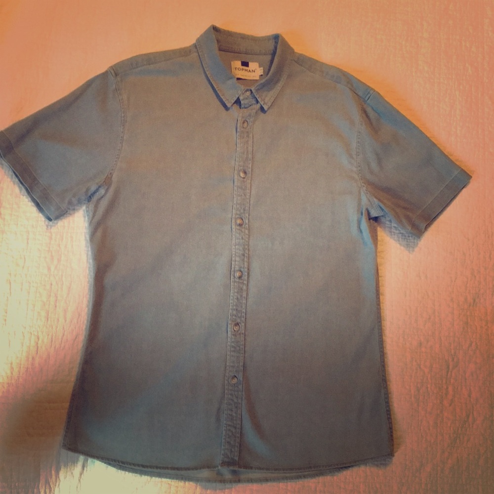 Topman short sleeve men’s button down - Picture 3 of 4